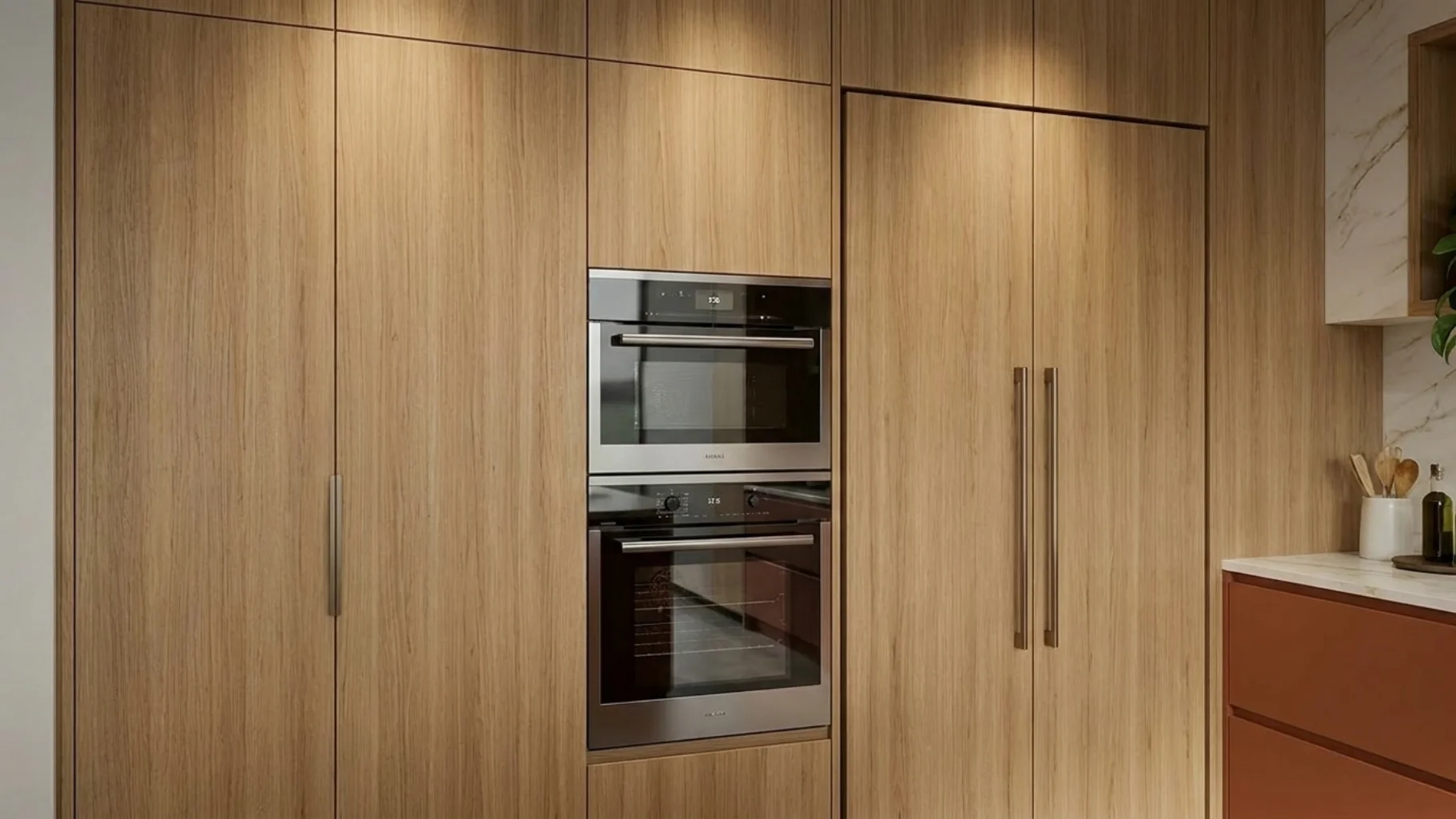 Wardrobes, foyer storage, and dry-kitchen built-ins for a standard Horizon Hills cluster home in Johor Bahru.